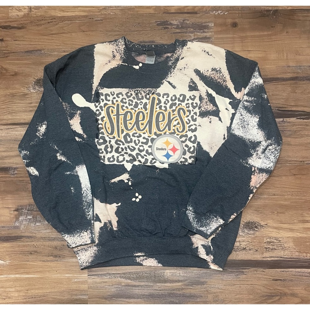 Steelers Tie Dye Crew Neck Sweatshirt